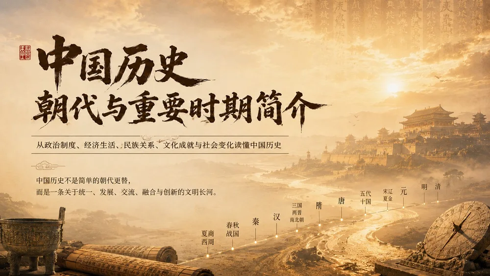 中国历史朝代与重要时期简介PPT