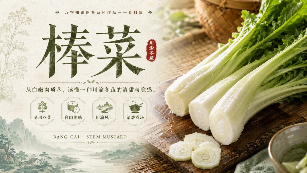万物知识图鉴系列作品PPT——棒菜