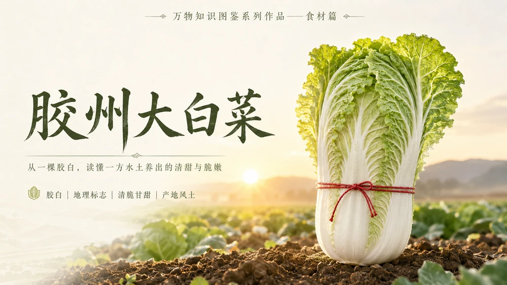 万物知识图鉴系列作品PPT——胶州大白菜