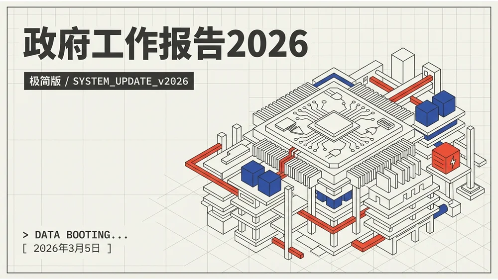 复古浪潮Retrowave风格政府工作报告PPT