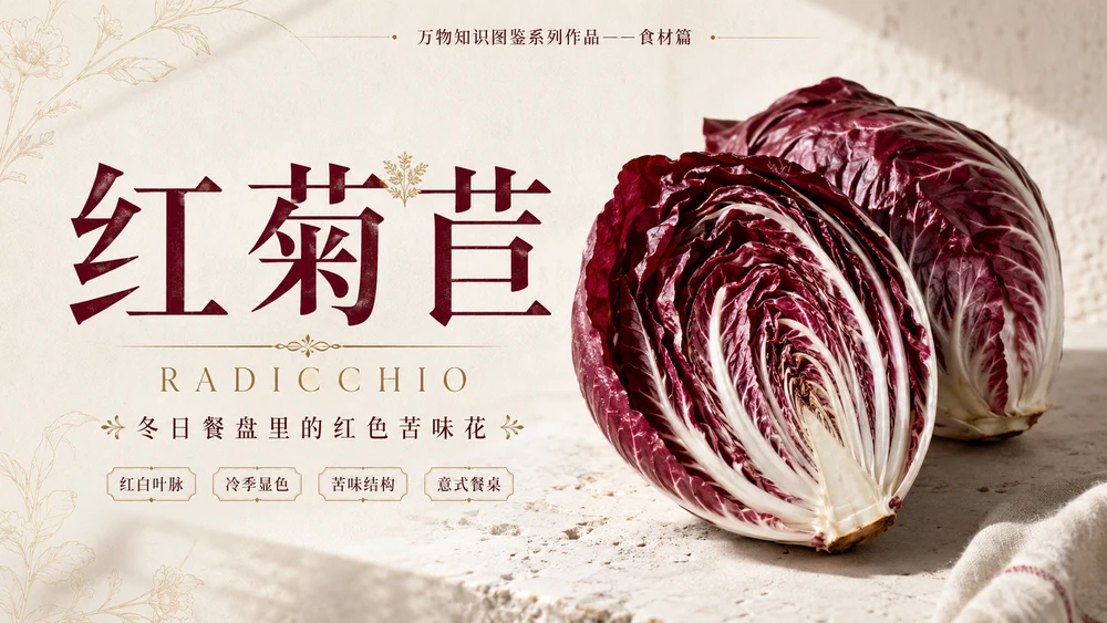 万物知识图鉴系列作品PPT——红菊苣