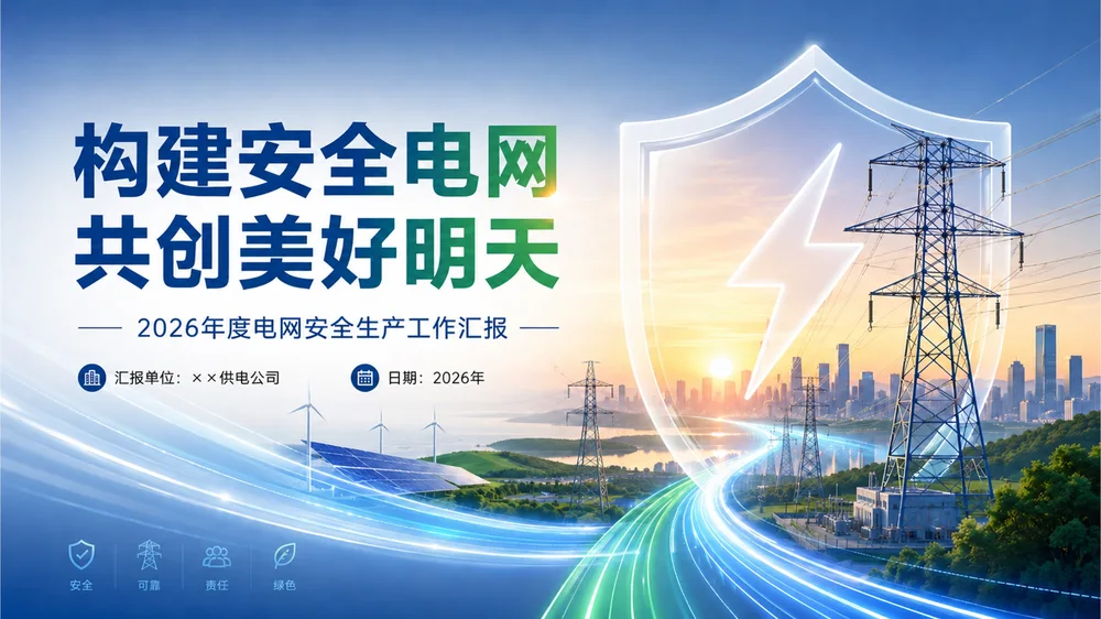 构建安全电网 共创美好明天——2026年度电网安全生产工作汇报