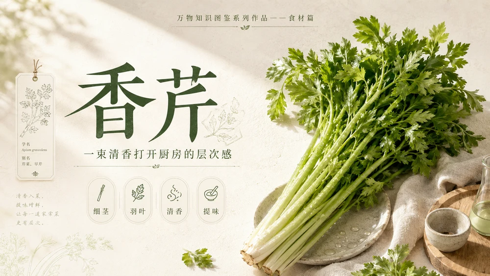 万物知识图鉴系列作品PPT——香芹