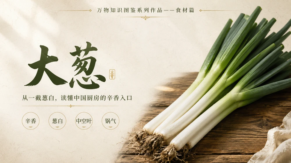 万物知识图鉴系列作品PPT——大葱