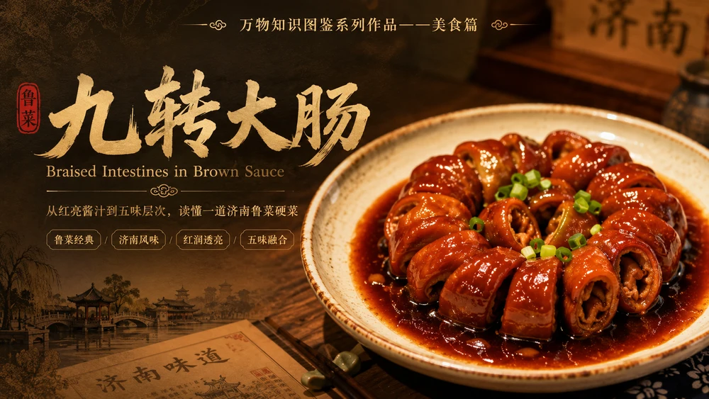 万物知识图鉴系列作品PPT——九转大肠