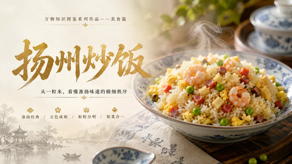 万物知识图鉴系列作品PPT——扬州炒饭