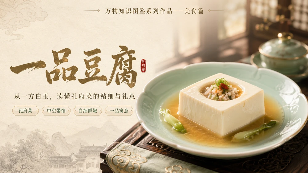 万物知识图鉴系列作品PPT——一品豆腐