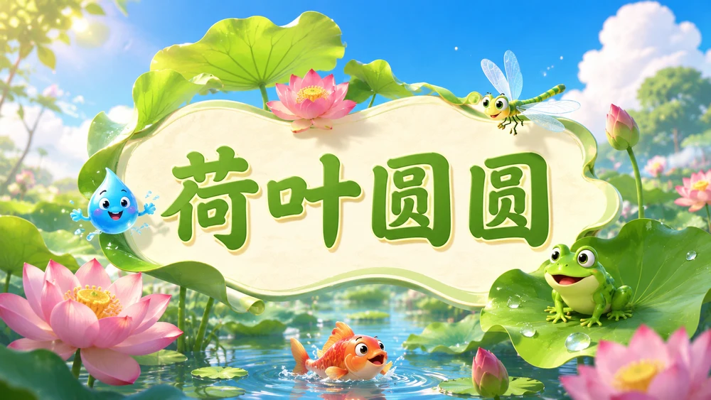 小学语文课件《荷叶圆圆》
