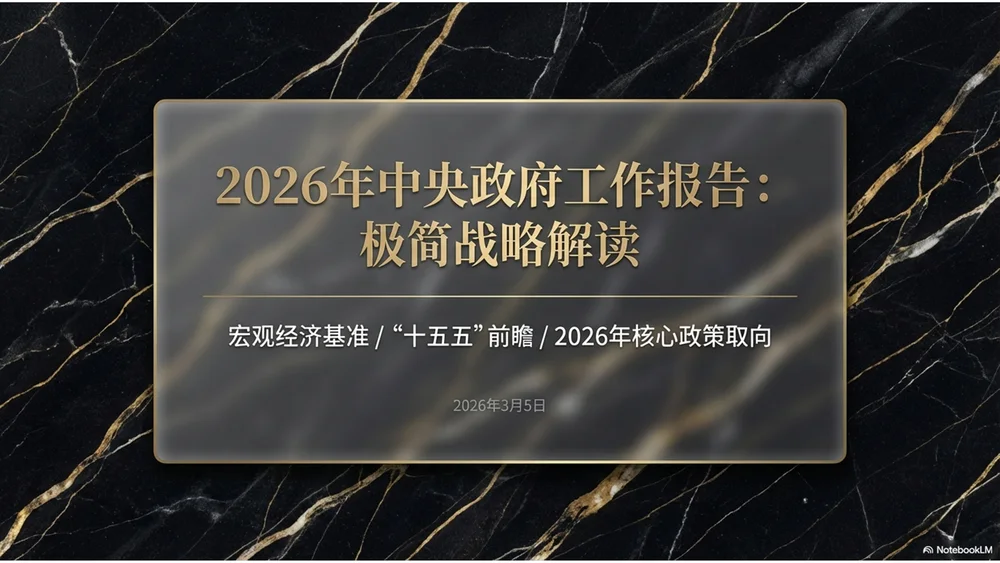 大理石纹理风格政府工作报告PPT