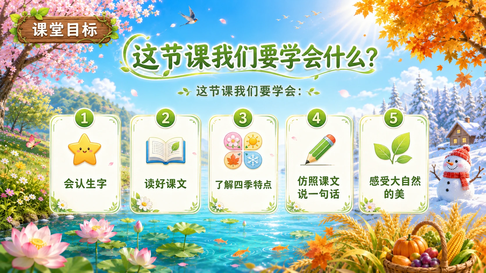 小学语文课件《四季》 - 预览图20