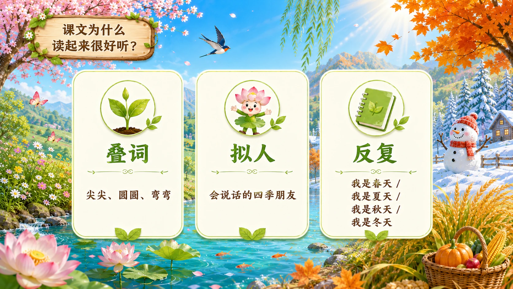 小学语文课件《四季》 - 预览图4
