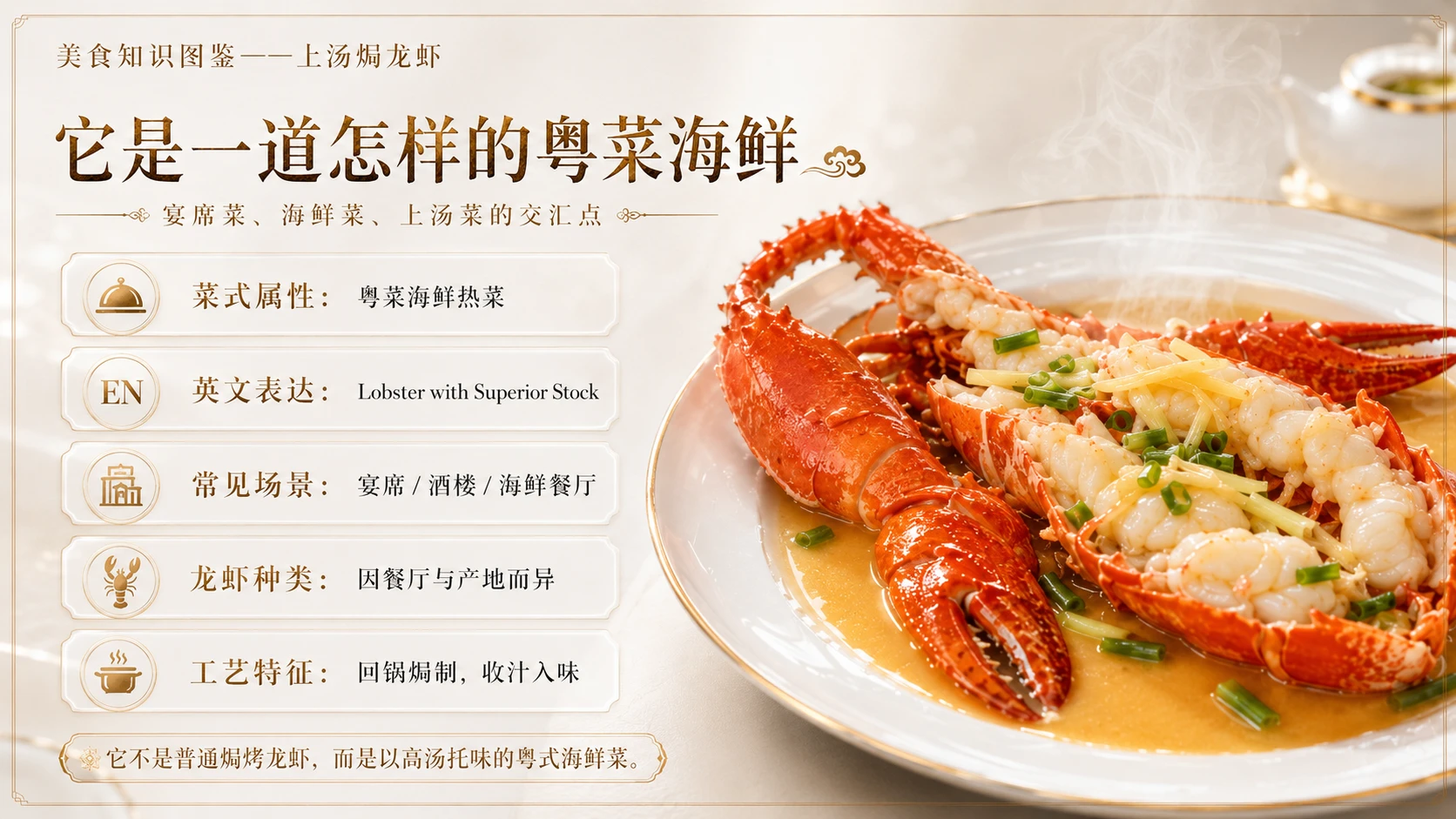 万物知识图鉴系列作品PPT——上汤焗龙虾 - 预览图2