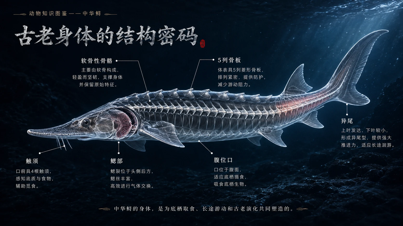 万物知识图鉴系列作品PPT——中华鲟 - 预览图5