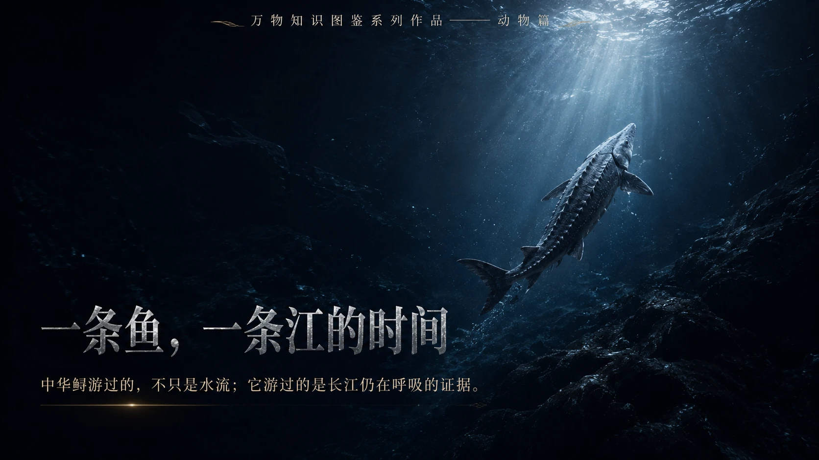 万物知识图鉴系列作品PPT——中华鲟 - 预览图10