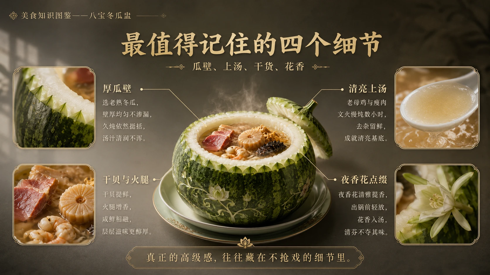 万物知识图鉴系列作品PPT——八宝冬瓜盅 - 预览图7