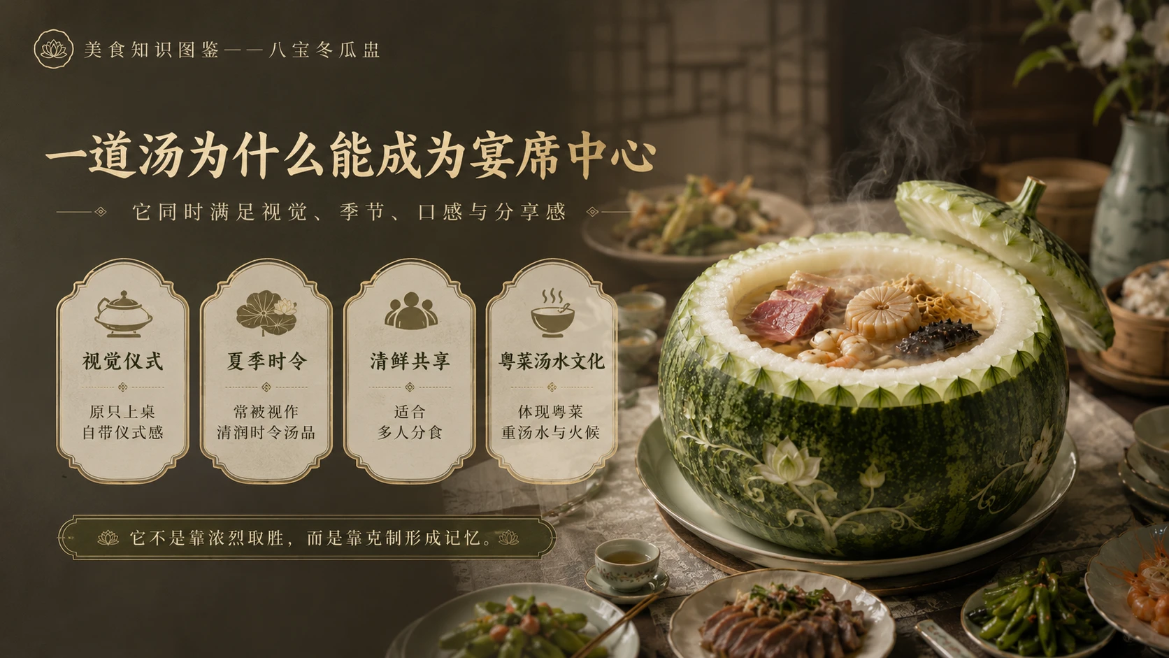 万物知识图鉴系列作品PPT——八宝冬瓜盅 - 预览图9