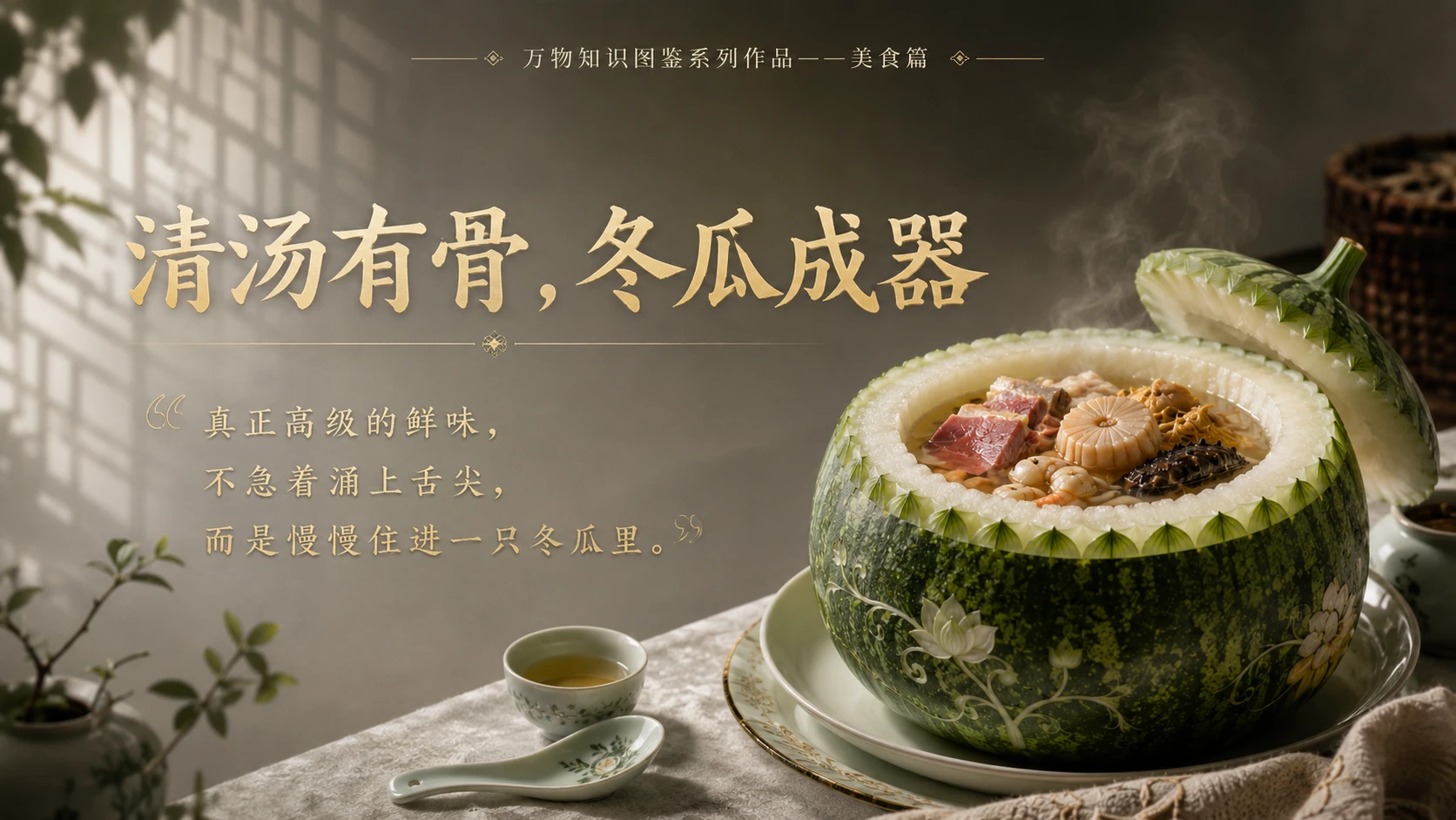 万物知识图鉴系列作品PPT——八宝冬瓜盅 - 预览图10