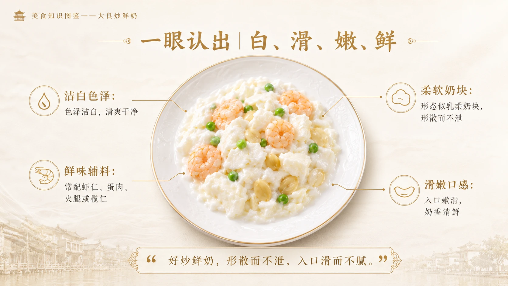 万物知识图鉴系列作品PPT——大良炒鲜奶 - 预览图3