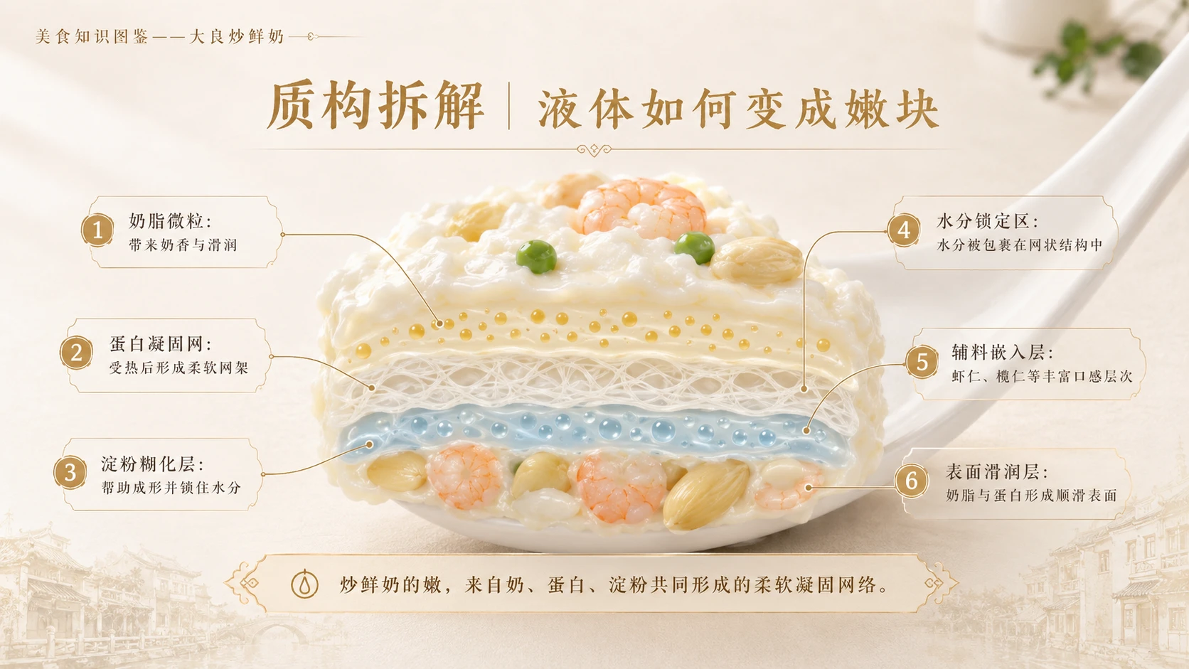 万物知识图鉴系列作品PPT——大良炒鲜奶 - 预览图5
