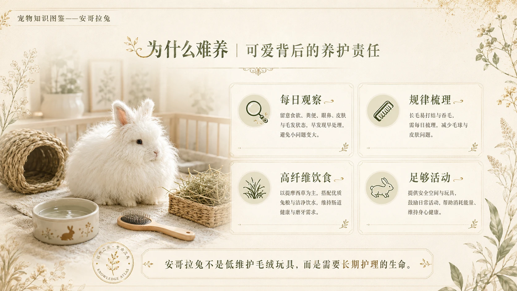 万物知识图鉴系列作品PPT——安哥拉兔 - 预览图9
