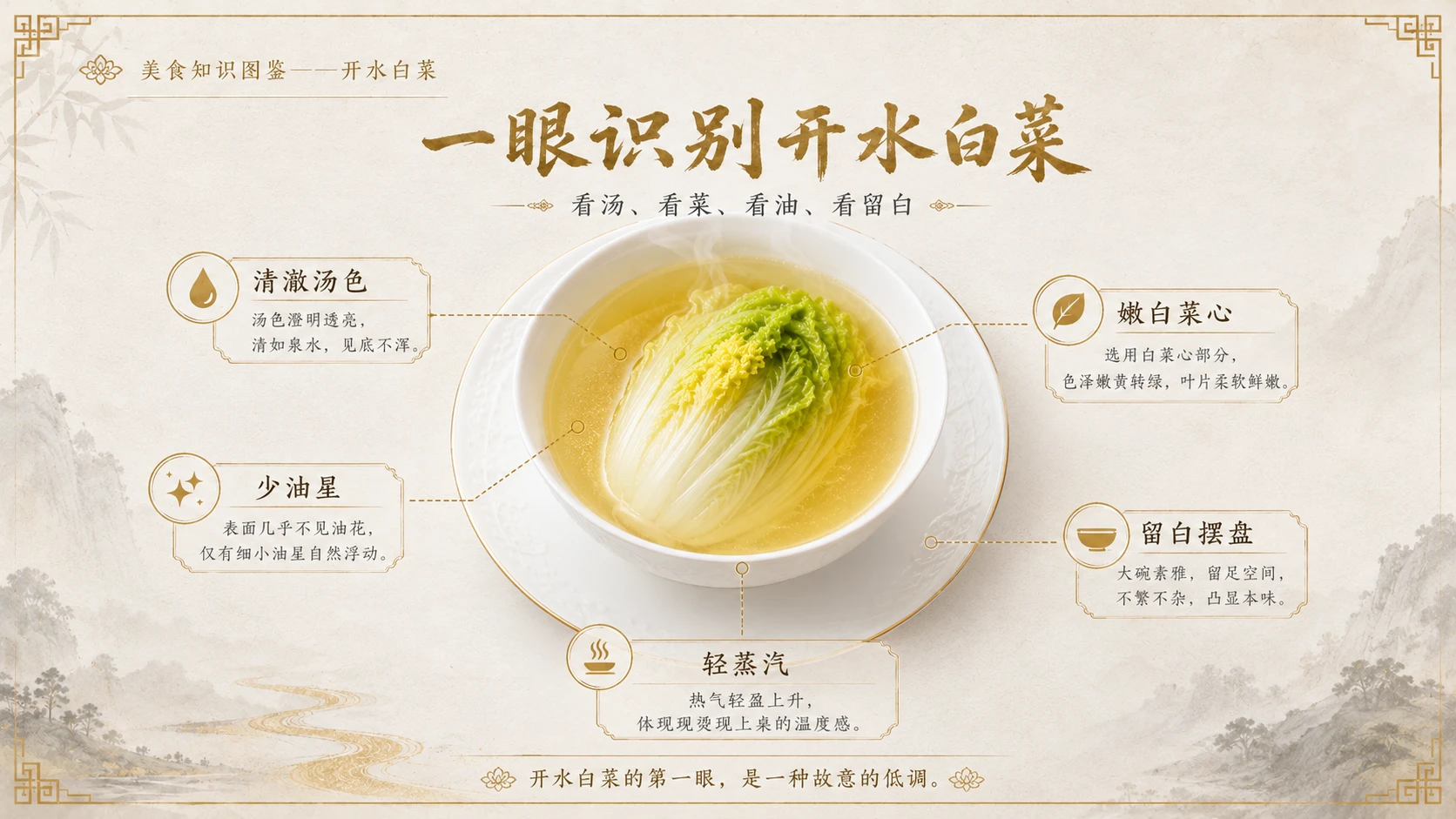 万物知识图鉴系列作品PPT——开水白菜 - 预览图3