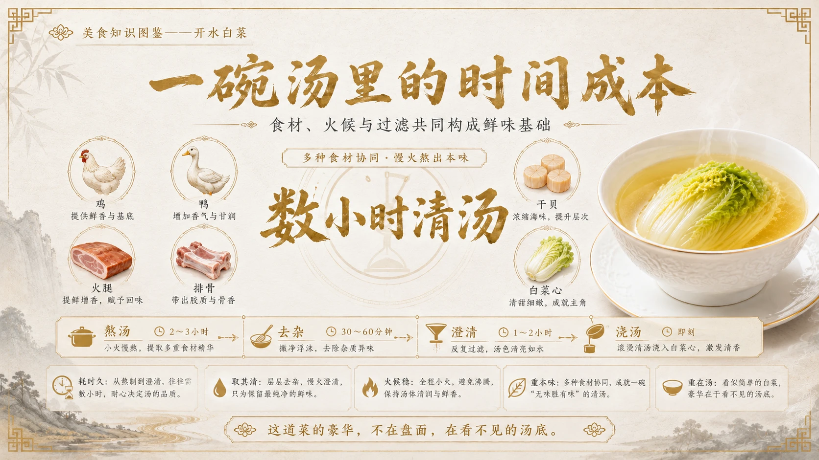 万物知识图鉴系列作品PPT——开水白菜 - 预览图4