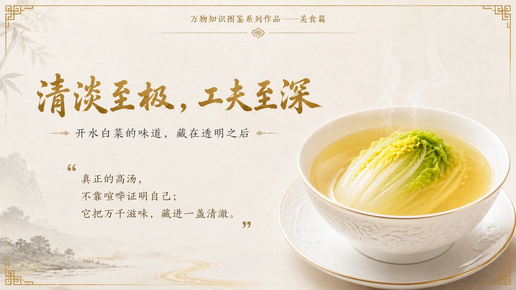 万物知识图鉴系列作品PPT——开水白菜 - 预览图10