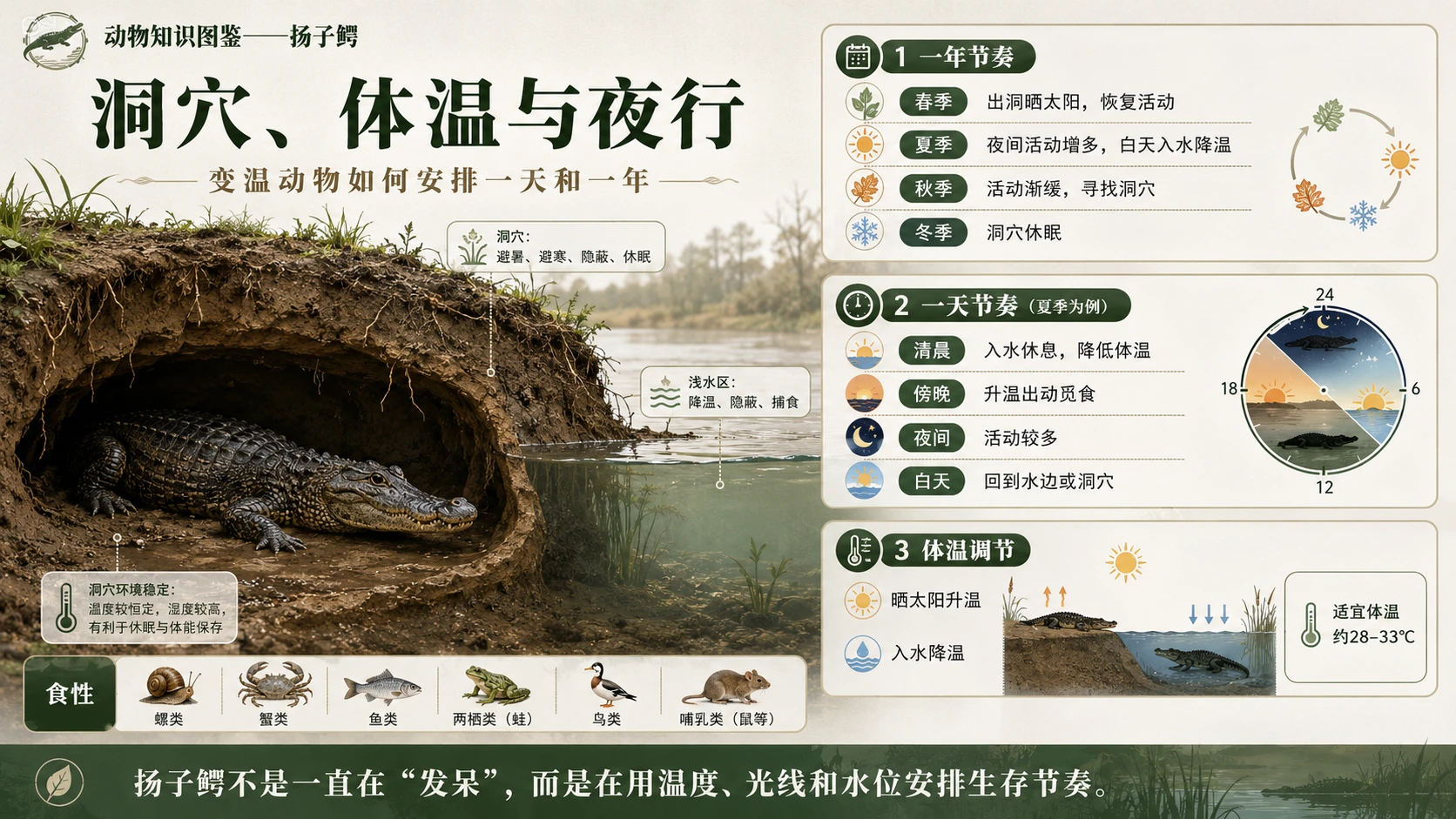 万物知识图鉴系列作品PPT——扬子鳄 - 预览图6
