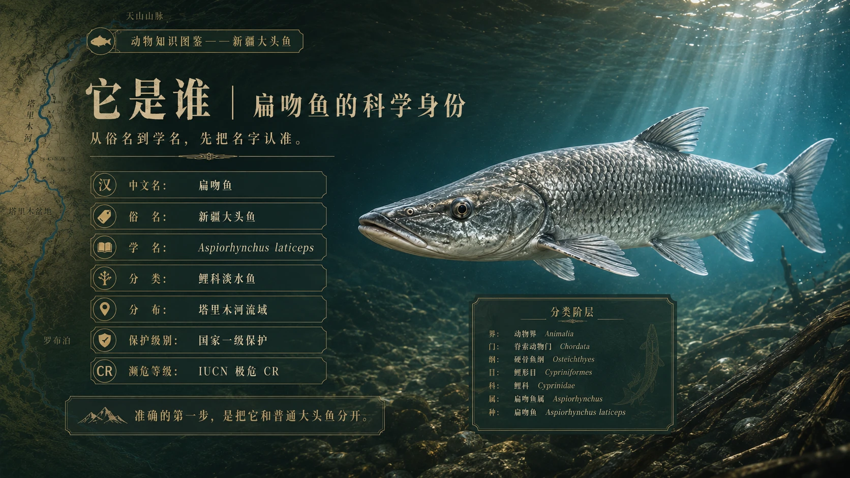 万物知识图鉴系列作品PPT——新疆大头鱼 - 预览图2