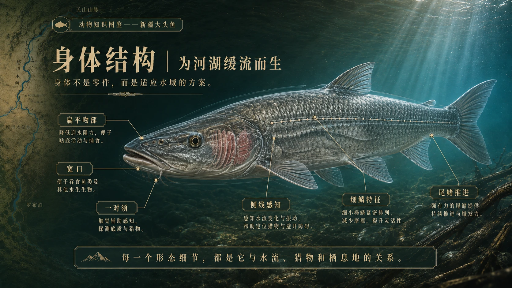 万物知识图鉴系列作品PPT——新疆大头鱼 - 预览图5