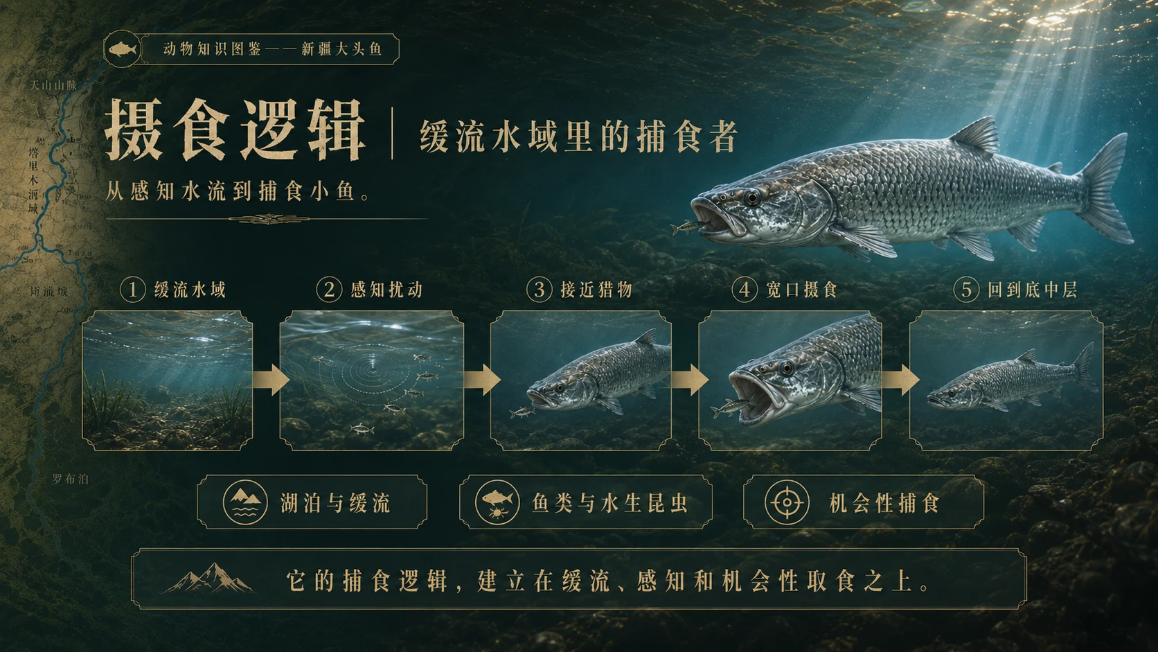万物知识图鉴系列作品PPT——新疆大头鱼 - 预览图6