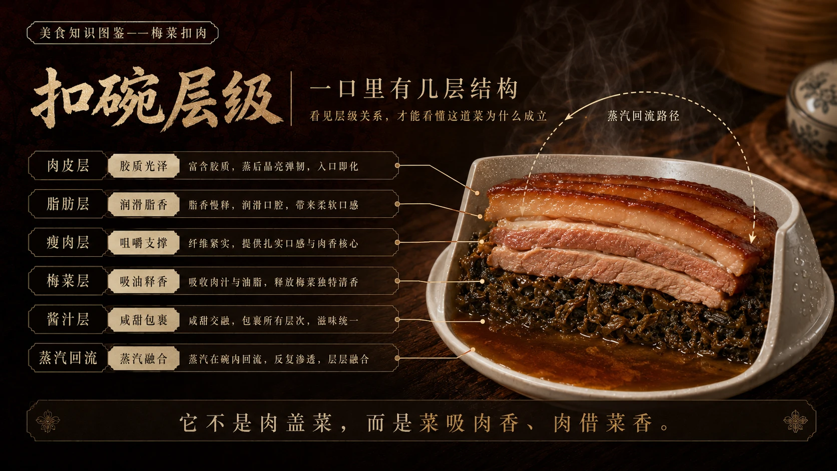 万物知识图鉴系列作品PPT——梅菜扣肉 - 预览图5