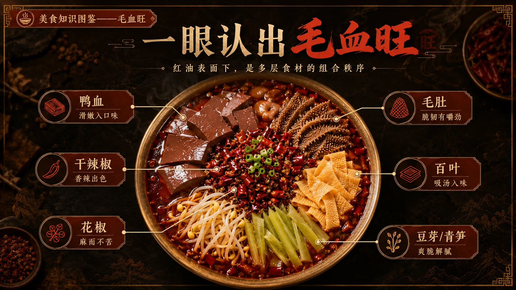 万物知识图鉴系列作品PPT——毛血旺 - 预览图3