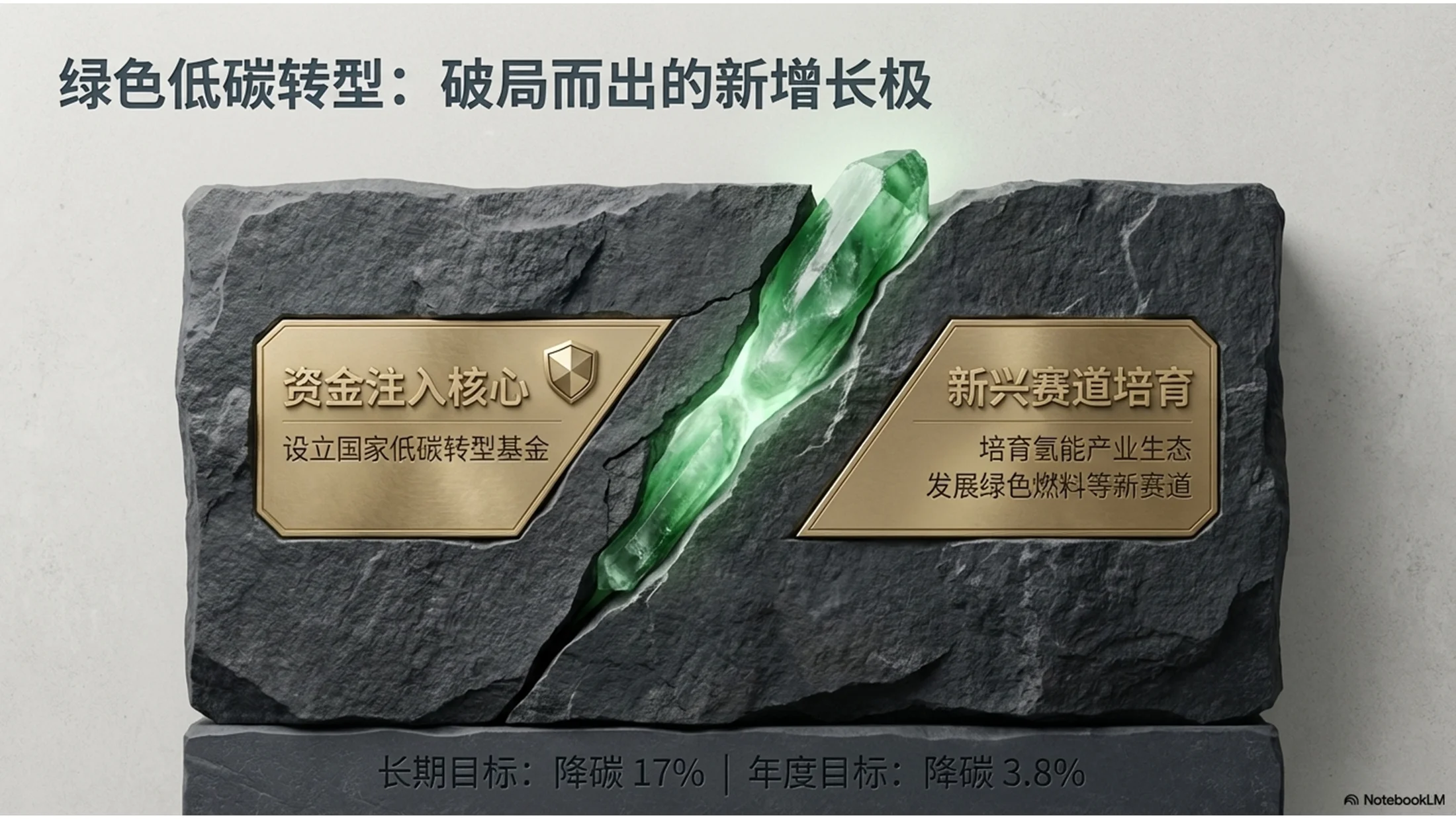 花岗岩黄金纹理风格政府工作报告PPT - 预览图9