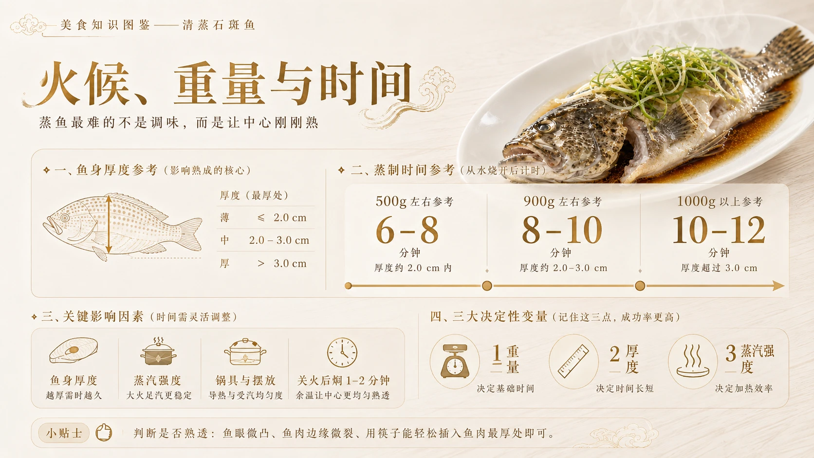 万物知识图鉴系列作品PPT——清蒸石斑鱼 - 预览图4