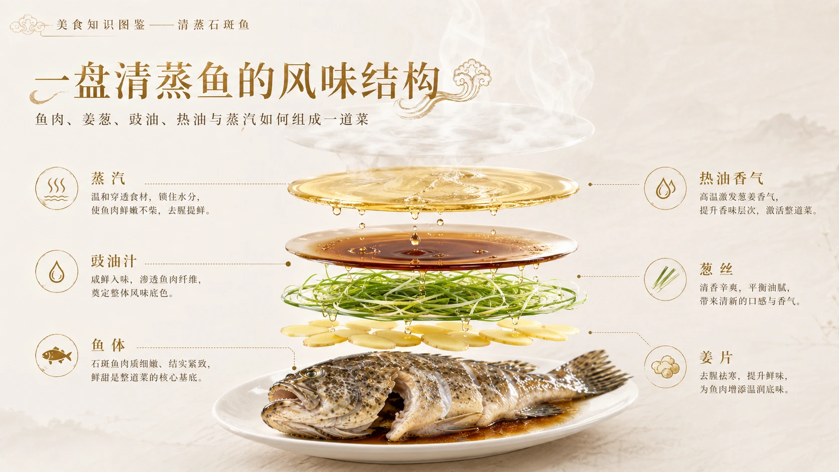 万物知识图鉴系列作品PPT——清蒸石斑鱼 - 预览图5
