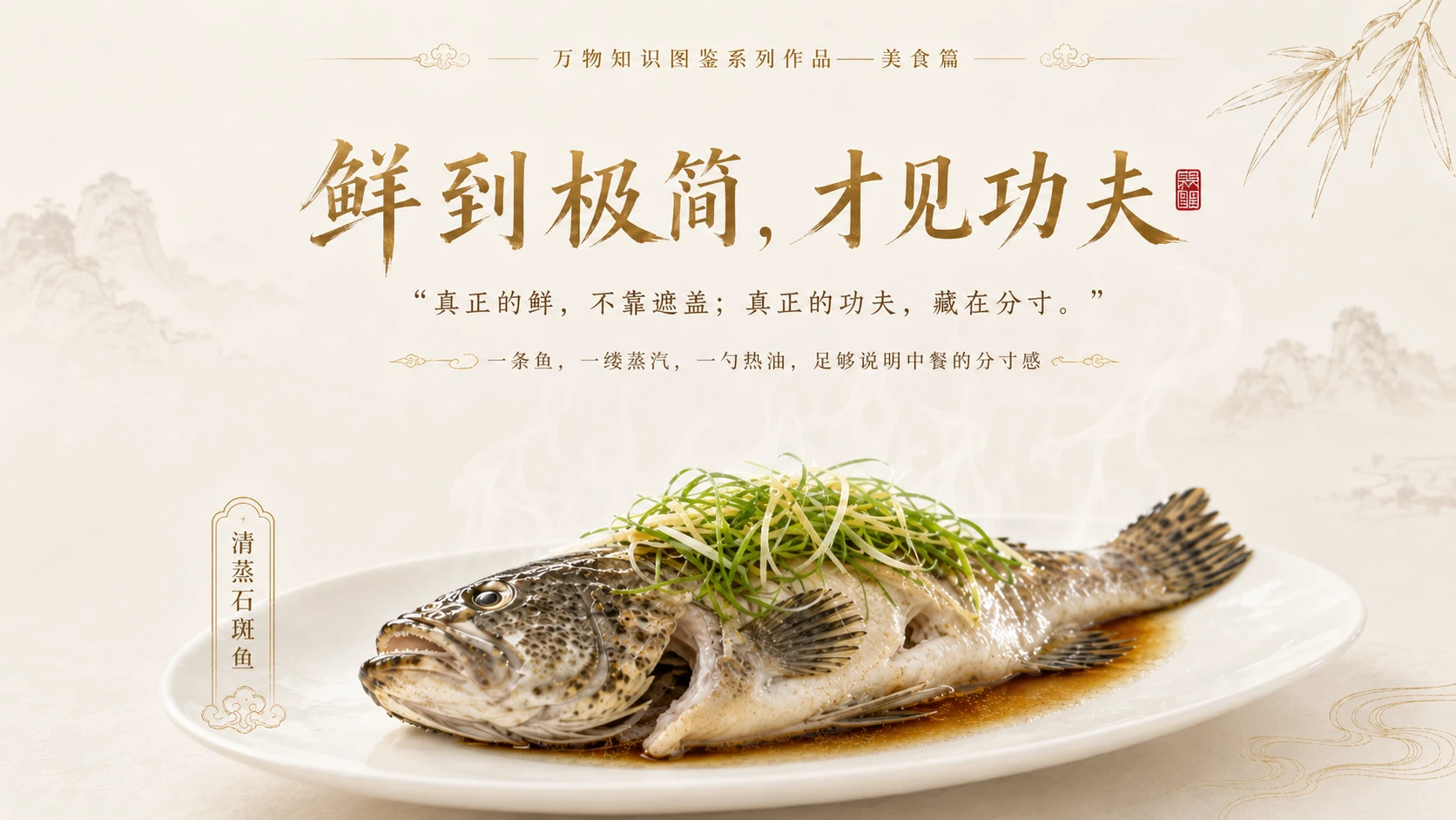 万物知识图鉴系列作品PPT——清蒸石斑鱼 - 预览图10