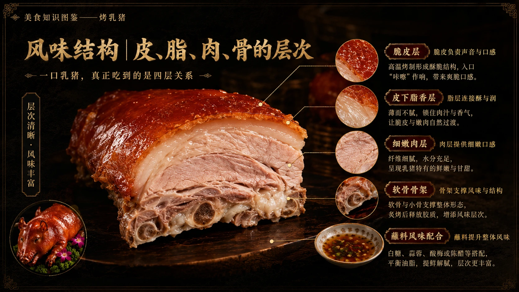 万物知识图鉴系列作品PPT——烤乳猪 - 预览图5
