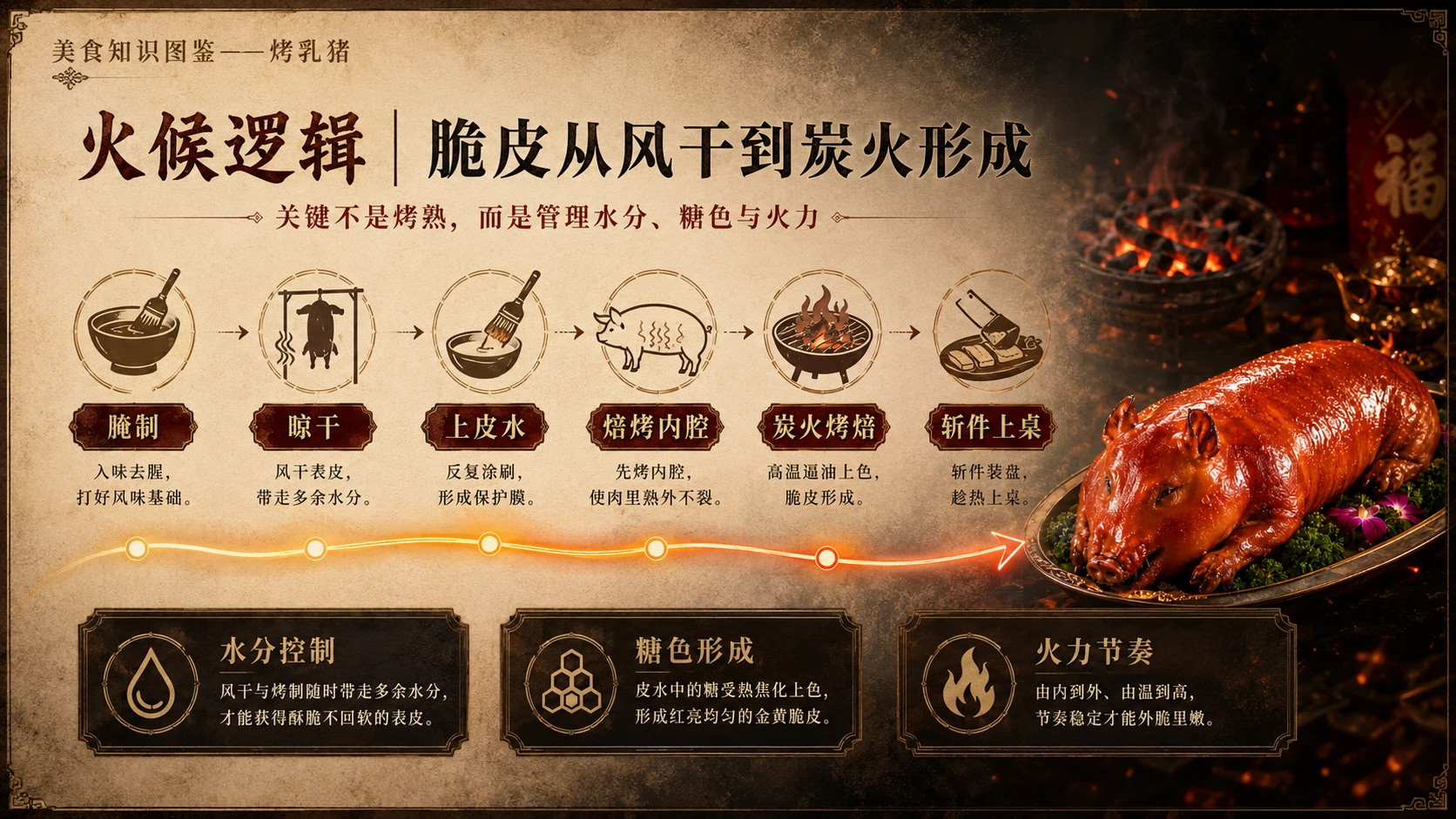 万物知识图鉴系列作品PPT——烤乳猪 - 预览图6