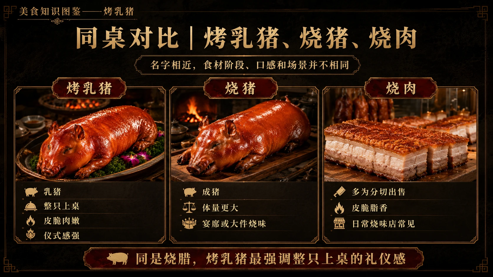 万物知识图鉴系列作品PPT——烤乳猪 - 预览图8