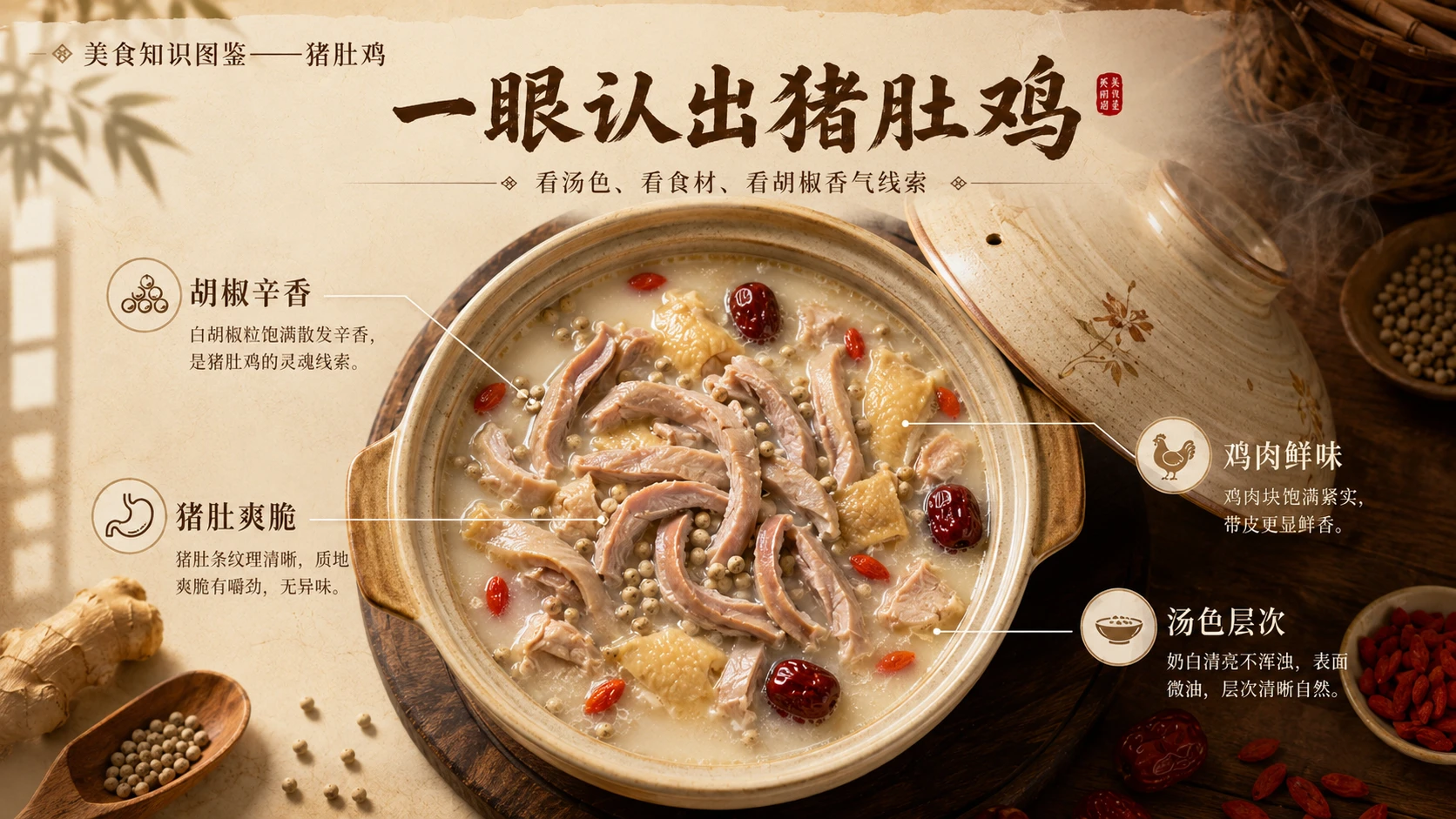 万物知识图鉴系列作品PPT——猪肚鸡 - 预览图3