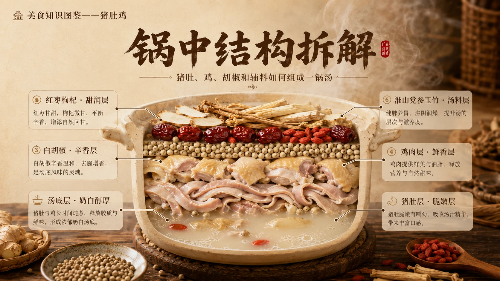 万物知识图鉴系列作品PPT——猪肚鸡 - 预览图5