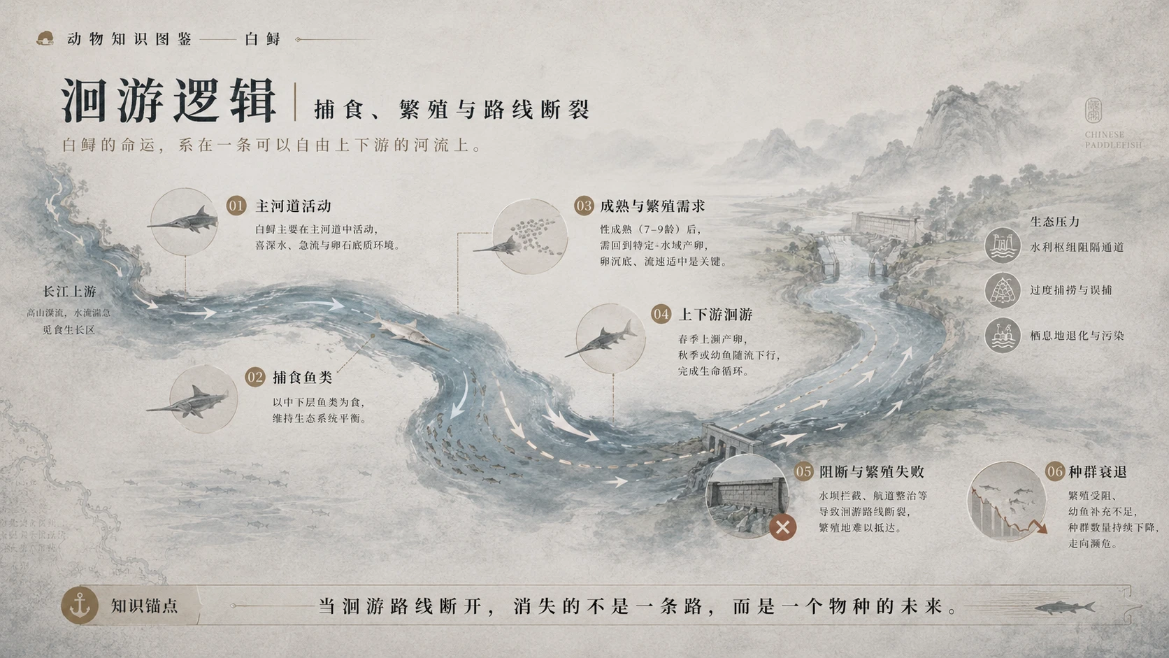 万物知识图鉴系列作品PPT——白鲟 - 预览图6