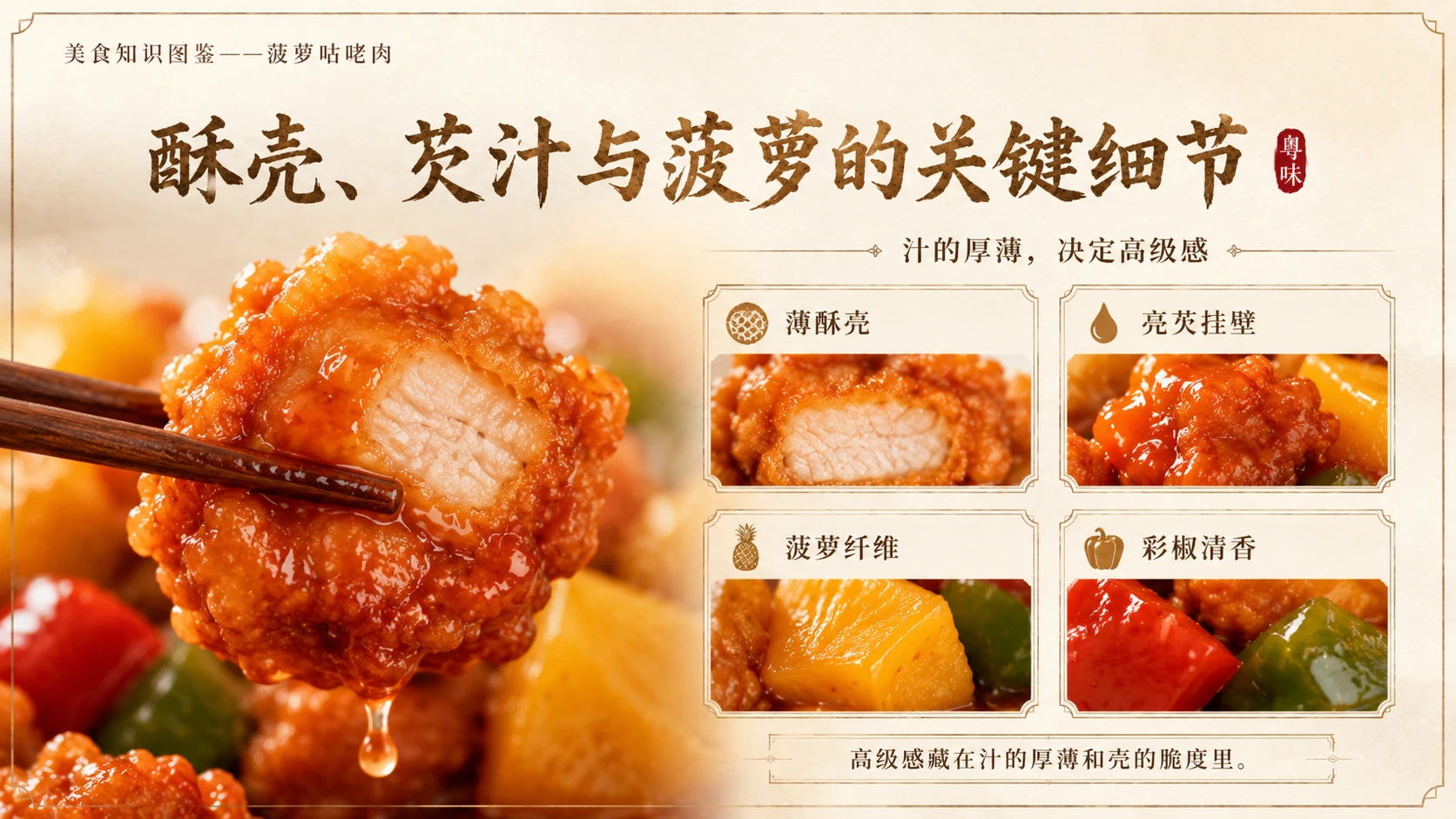 万物知识图鉴系列作品PPT——菠萝咕咾肉 - 预览图7