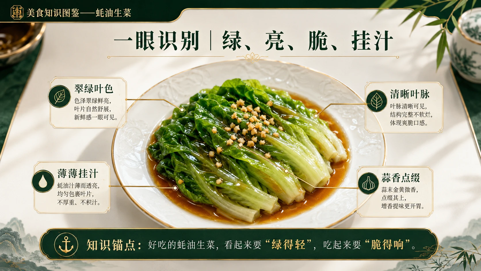 万物知识图鉴系列作品PPT——蚝油生菜 - 预览图3