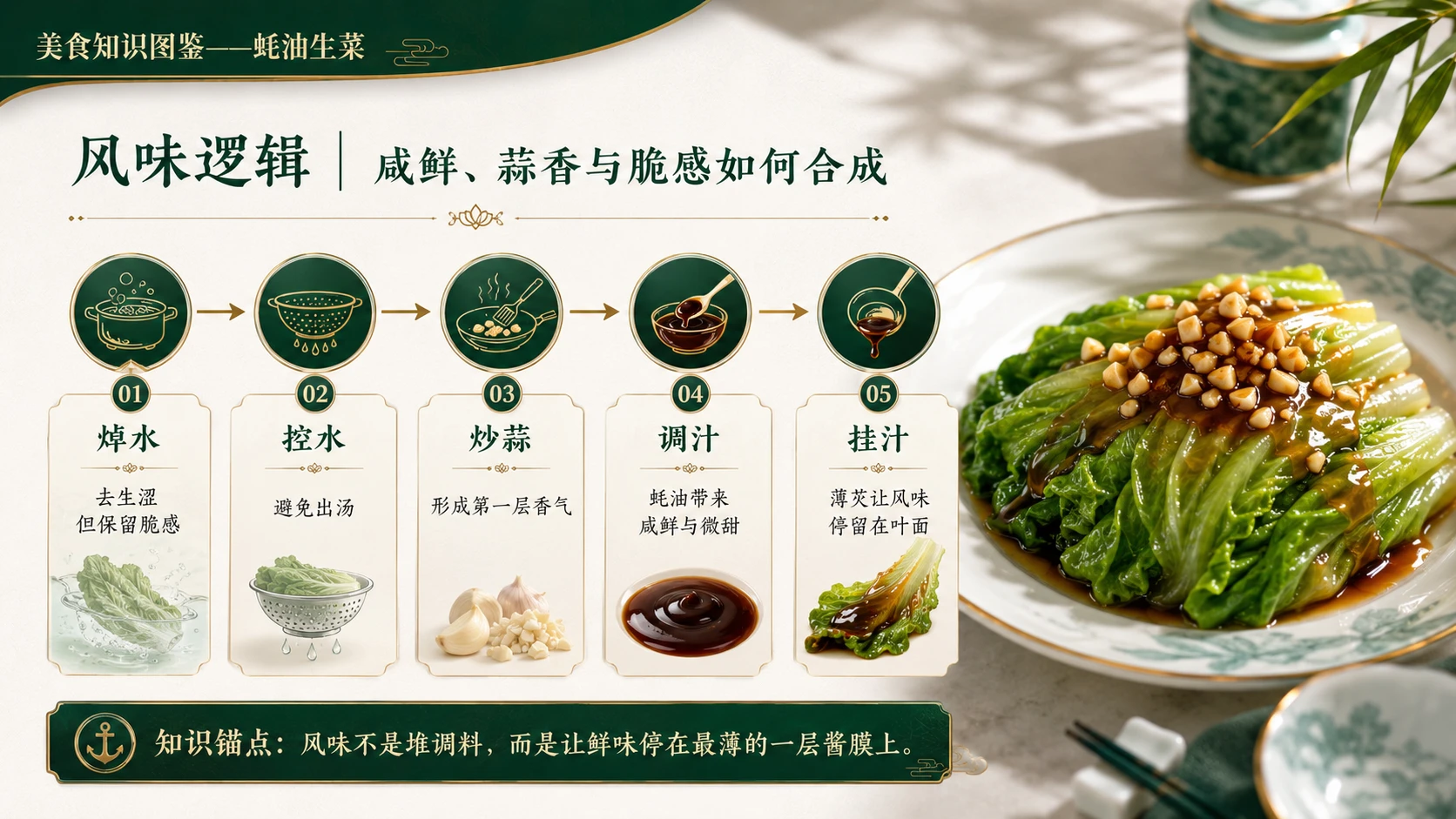万物知识图鉴系列作品PPT——蚝油生菜 - 预览图6
