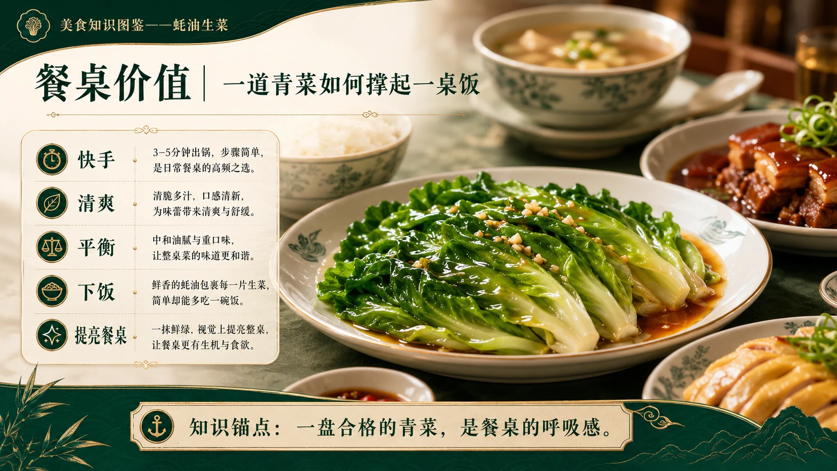 万物知识图鉴系列作品PPT——蚝油生菜 - 预览图9