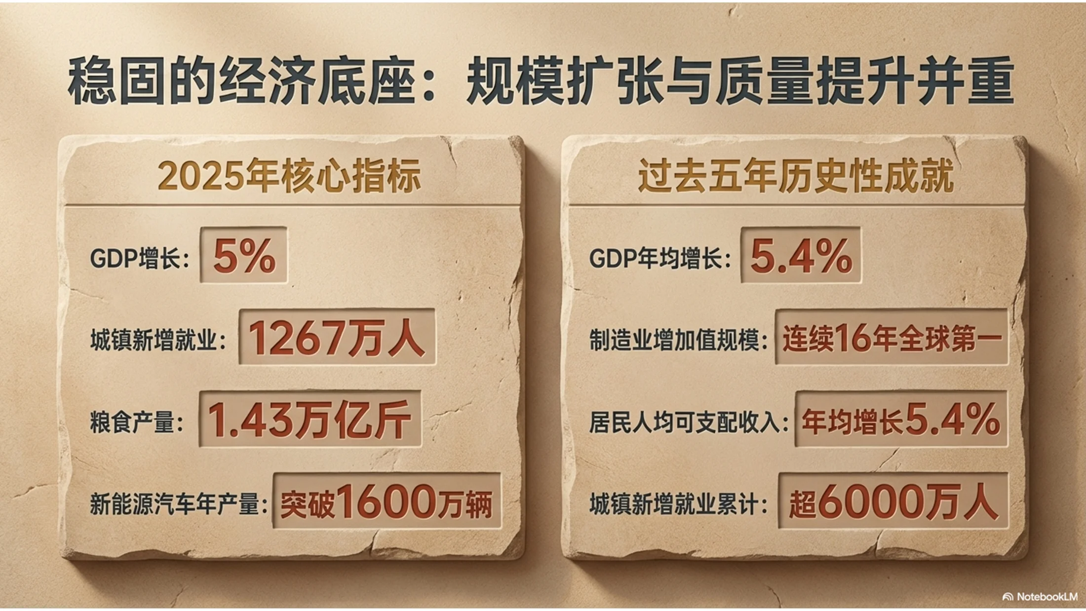 砂岩纹理风格政府工作报告PPT - 预览图3