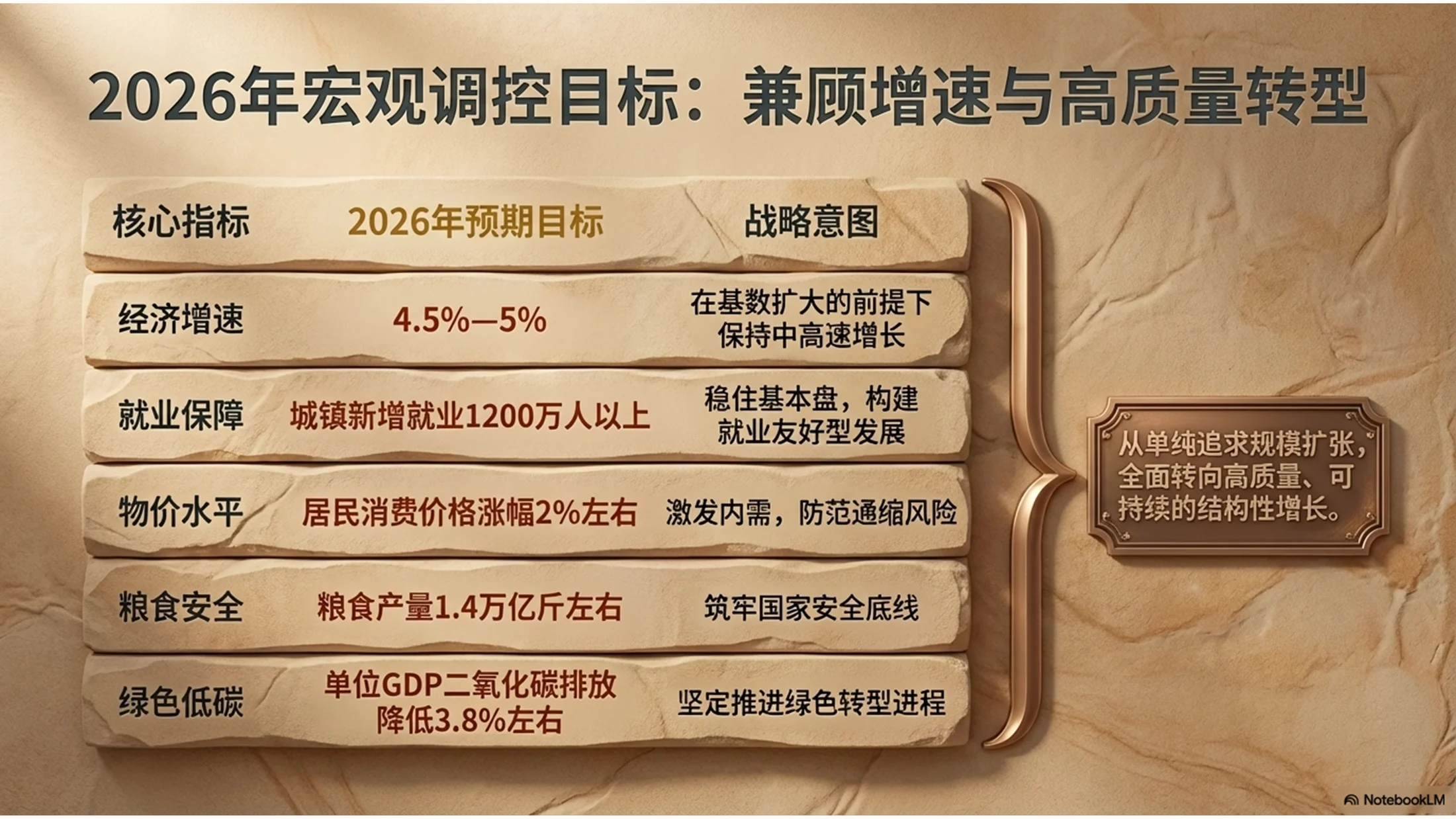 砂岩纹理风格政府工作报告PPT - 预览图5