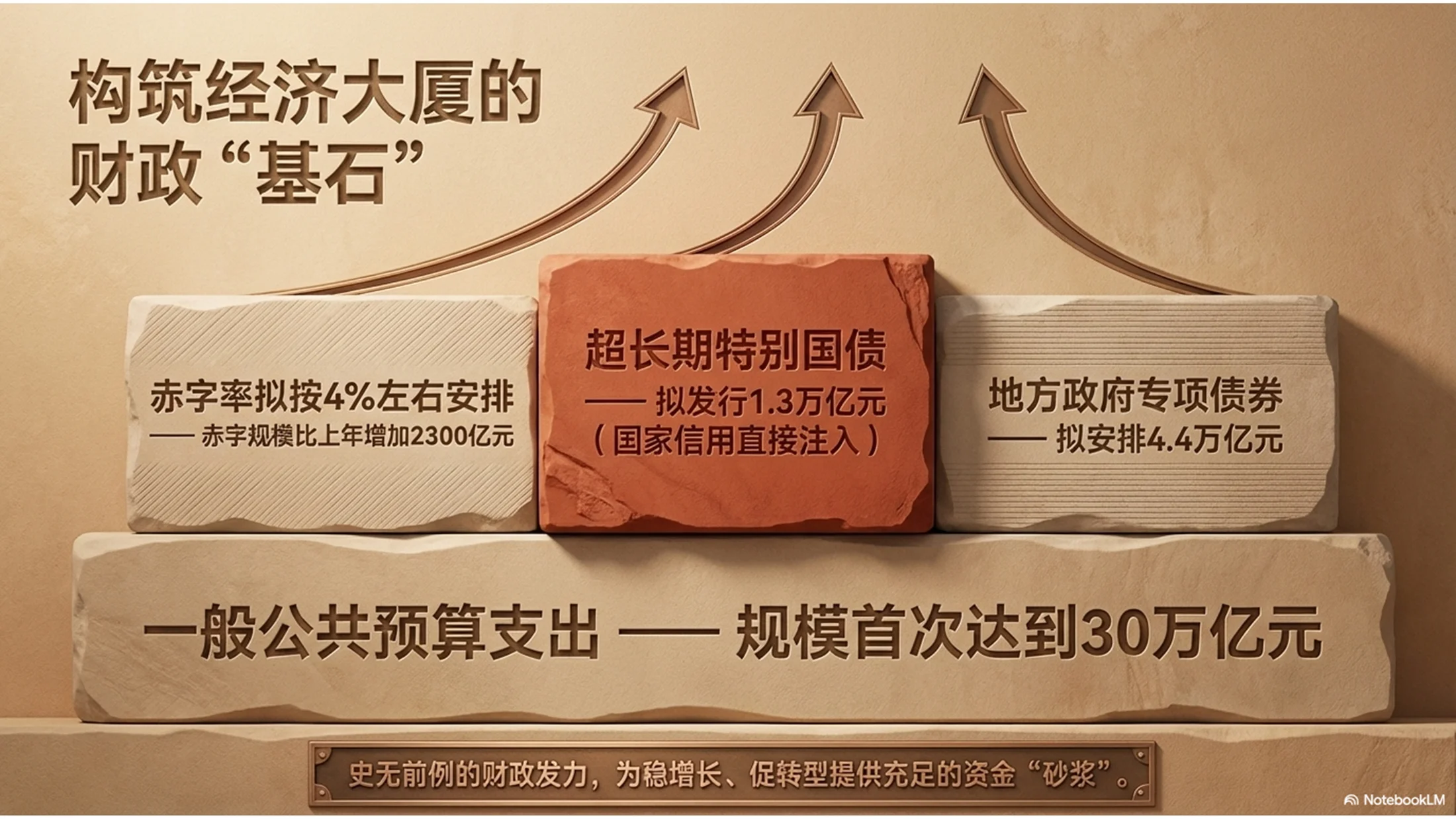 砂岩纹理风格政府工作报告PPT - 预览图6